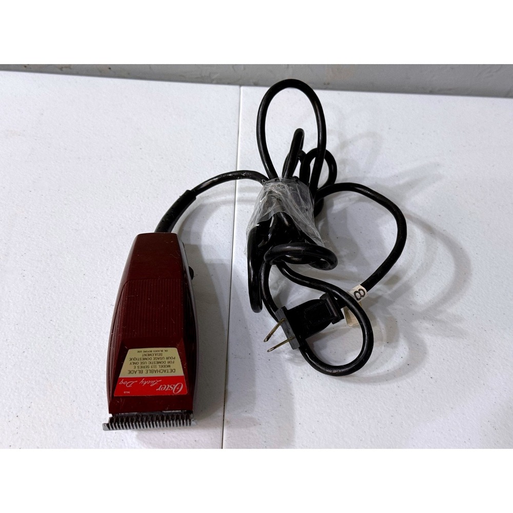 Oster Lucky Dog Pet Clippers Model 113 Series E Burgundy Detachable Blade‎ USA